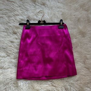 Frame Magenta Mini Skirt
